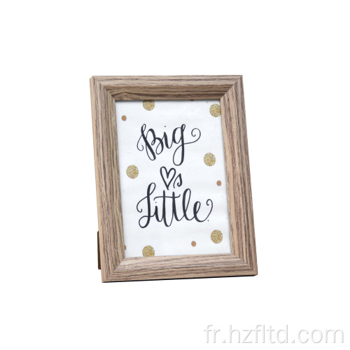 Cadre en bois massif de style classique personnalisé Cadre photo blanc Handprint Shadow Box Cadre Super pour le cadeau